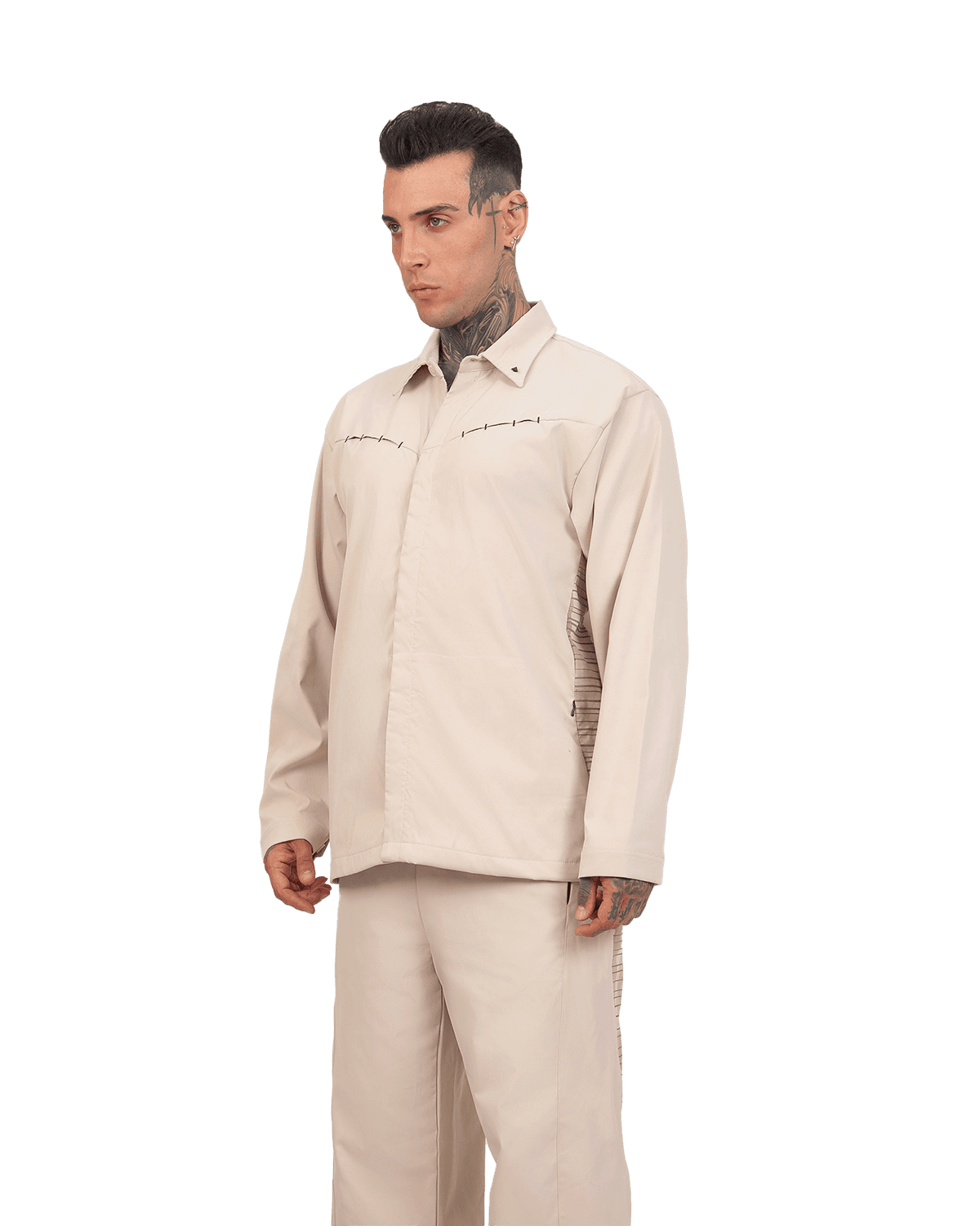 تصویر محصول پیراهن مردانه یقه دار برش دار چاپی رگولار (آزاد) - کد 0276